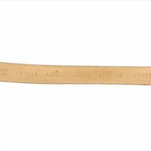 Giorgio Armani belt Brown leather Woman Authentic Used main image 4